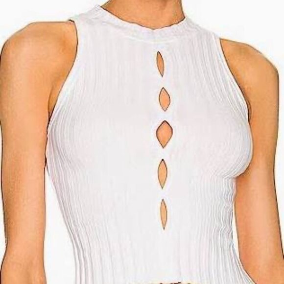 Cotton Citizen White Capri Cut-Out Tank - Large - NWT - Picture 1 of 7